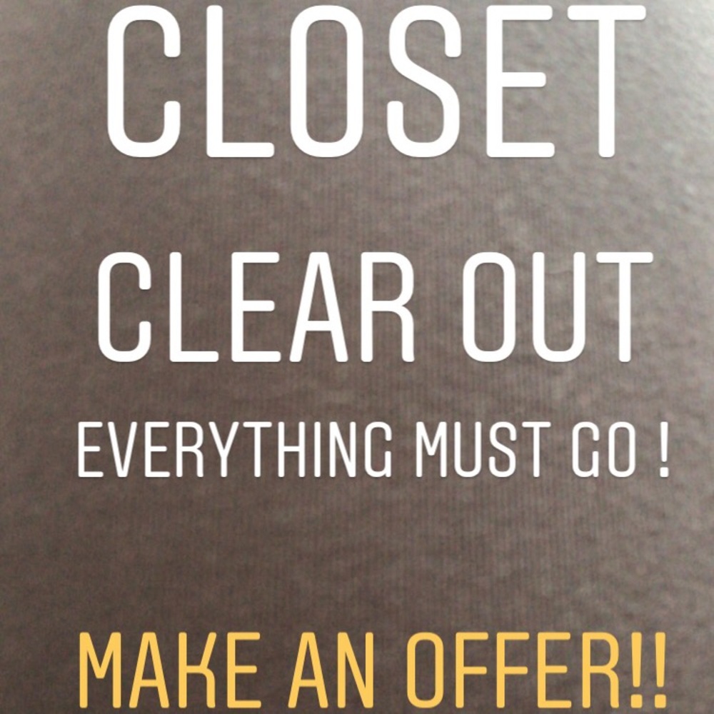 Closet clear out!